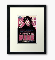 Vintage Poster - A Study In Pink Framed Print
