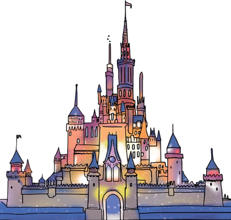 Download "Watercolor Castle" Stickers by shannonfraney | Redbubble