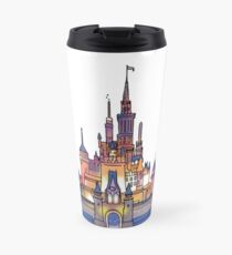 Taza de viaje Castillo de acuarela
