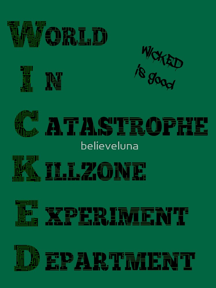 "WICKED The Maze Runner" Tshirt by believeluna Redbubble