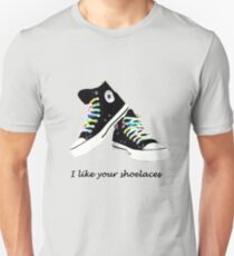 Shoelaces, tumblr question Unisex T-Shirt
