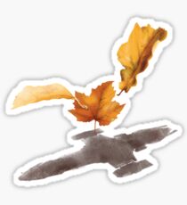Leaf on the Wind Sticker