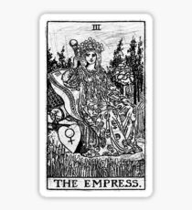 The Empress Tarot Card - Major Arcana - fortune telling - occult Sticker