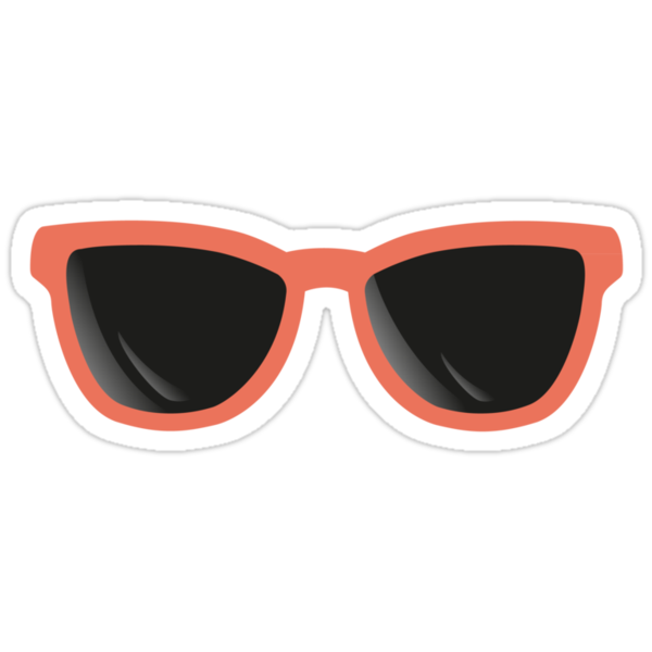 Retro Sunglasses Stickers By Frikota Redbubble 