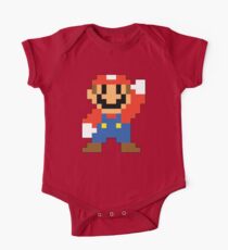 Super Mario Maker - Modern Mario Costume Sprite One Piece - Short Sleeve