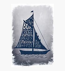Great Gatsby Boat Quote Photographic Print