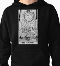 The Moon Tarot Card - Major Arcana - fortune telling - occult Pullover Hoodie