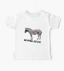 Animal Print (black logo) Baby Tee