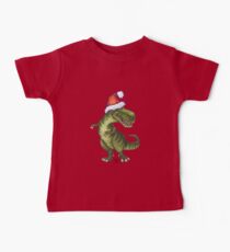 Tyrannosaurus Christmas Baby Tee