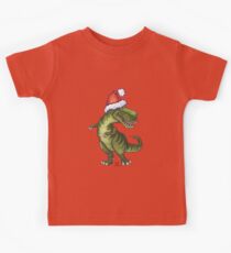 Tyrannosaurus Weihnachten Kinder T-Shirt