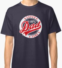 100 percent PURE SUPER DAD Red/White Classic T-Shirt