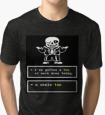 Undertale - Sans Skeleton - Undertale T shirt Tri-blend T-Shirt