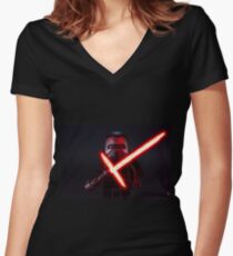Kylo Ren Women's Fitted V-Neck T-Shirt