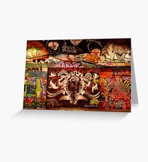 London Graffiti - Graffiti Tunnel Greeting Card