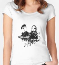 Amy Pond & Rory Williams Women's Fitted Scoop T-Shirt
