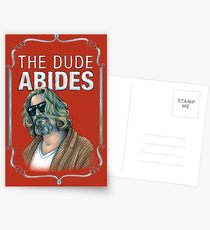 BIG LEBOWSKI-The Dude- Abides Postcards