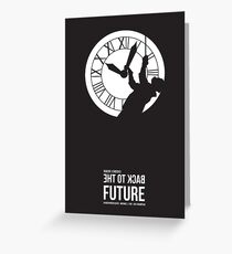 Back to the Future - Doc Brown & the Clock Tower Greeting Card