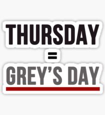 Grey's Day Sticker