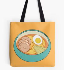 Ramen Cartoon on Orange Tote Bag