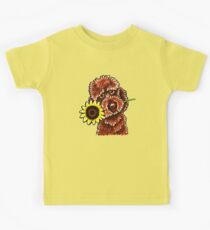 Sunny Chocolate Labradoodle Kids Tee