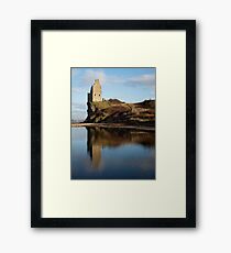 Reflecting on Greenan Castle Framed Print