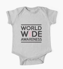 World Wide Awareness of Breast Cancer One Piece - Short Sleeve