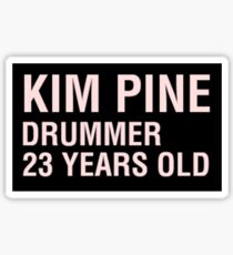 Scott Pilgrim - Kim Pine's Name Tag Sticker