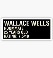 Scott Pilgrim - Wallace Wells' Name Card Sticker