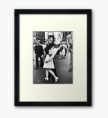 Times Square V/J-Day Kiss Framed Print