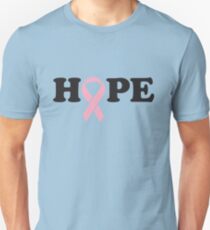 Hope. Breast Cancer Unisex T-Shirt