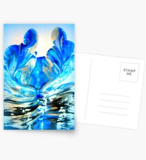 double blue you Postcards