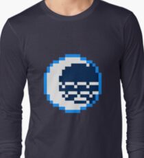 8bit Water Tribe Emblem - 3nigma Long Sleeve T-Shirt