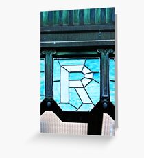 Alphabet Soup - The Letter R Greeting Card