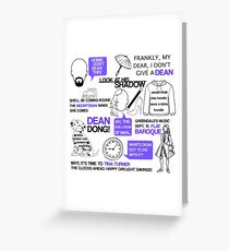 Dean-a-ling-a-ling Greeting Card