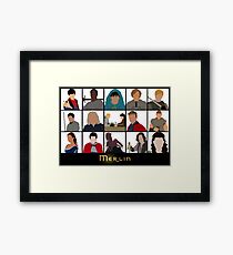 Characters Of Merlin Framed Print