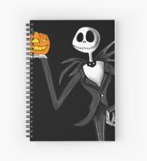 Jack Skellington and his pumpkin Spiral Notebook