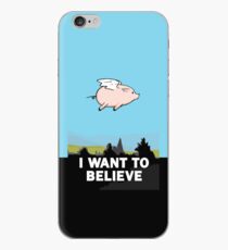 The X-Files: I Want to Believe Poster Flying Pig Spoof iPhone Case