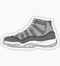 J11 Cool Grey New Sticker