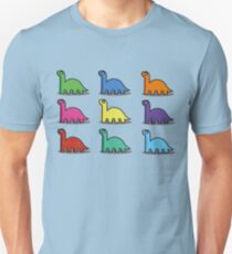 Multicoloured Dinosaurs Unisex T-Shirt