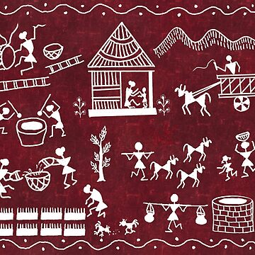 Einfache Warli Malerei