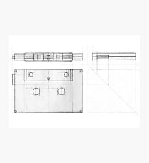 Cassette Tape Projection Photographic Print
