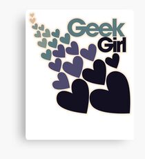 Geek girl Canvas Print