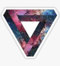 Penrose Nebula Triangle Sticker