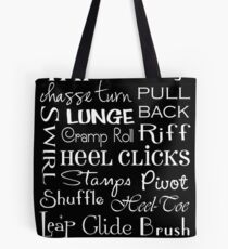 Tap Dance Subway Art Poster Tote Bag