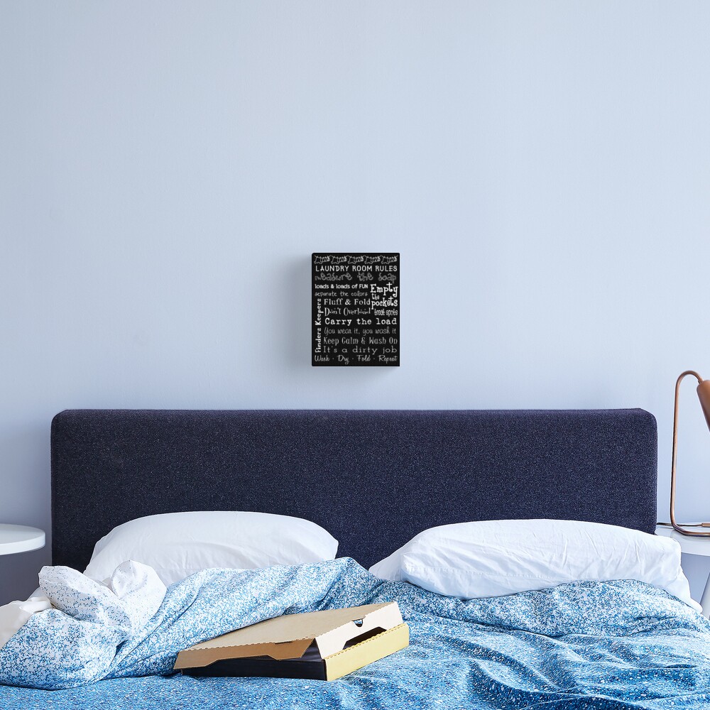 Laundry Room Rules Canvas Print By Friedmangallery Redbubble