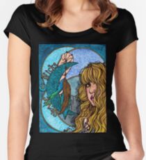 Turquoise Moon Women's Fitted Scoop T-Shirt