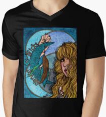 Turquoise Moon Men's V-Neck T-Shirt