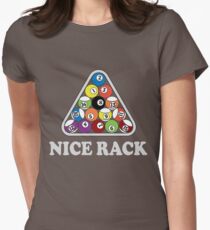 Billiards. Nice Rack Women's Fitted T-Shirt