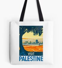 Besuchen Sie Palästina Vintage Travel Poster Tasche