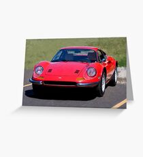 Ferrari Dino in Red Greeting Card
